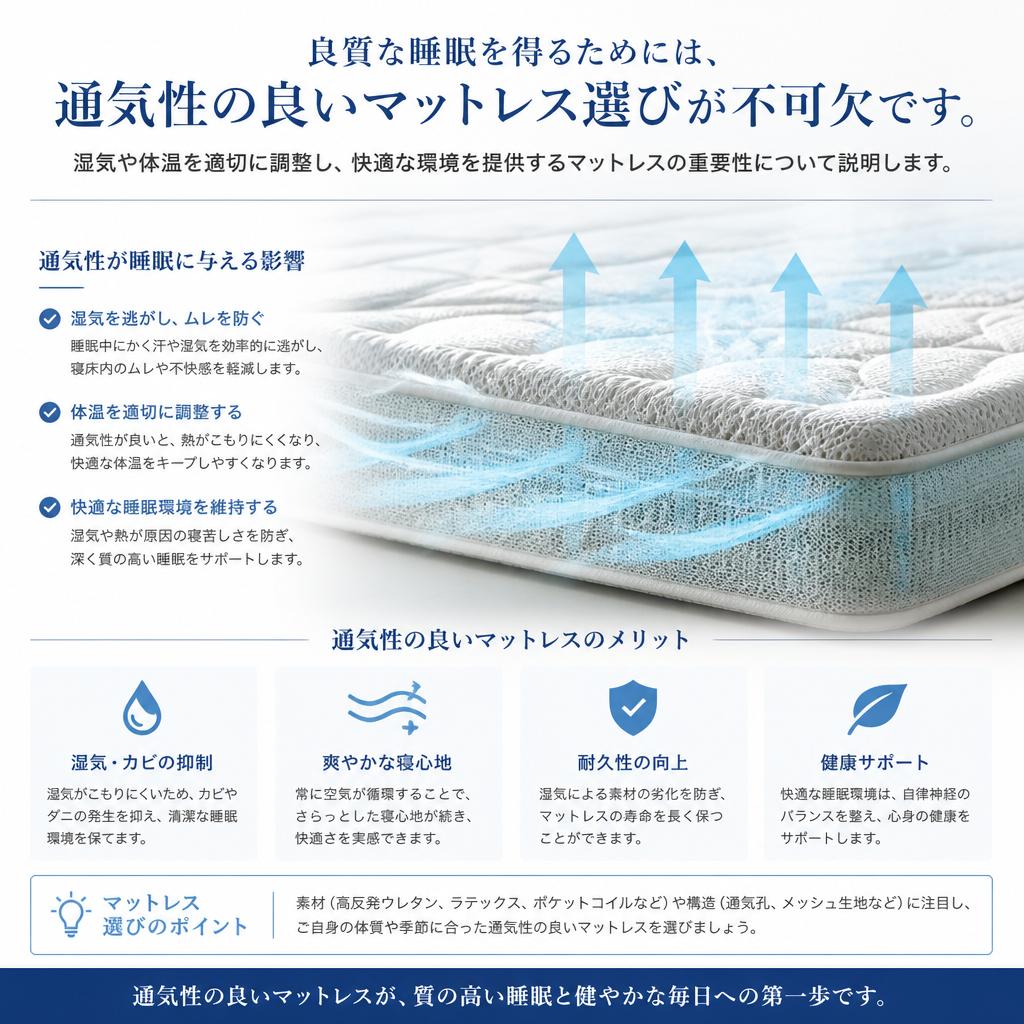 睡眠の質向上の鍵：通気性の重要性
