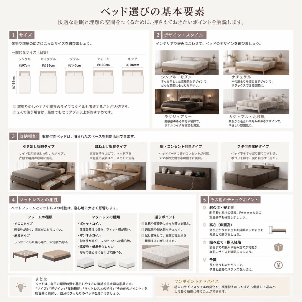 ベッド選びの基本要素