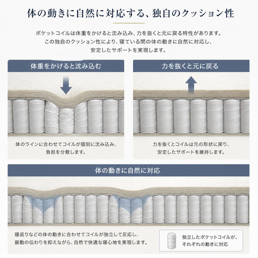 優れたクッション性