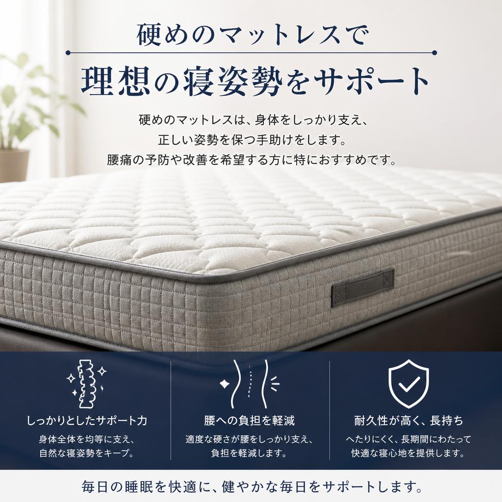 硬めマットレスのメリット