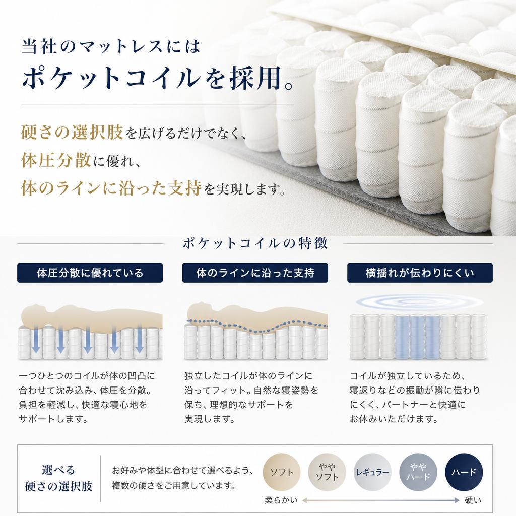 ポケットコイルの効果